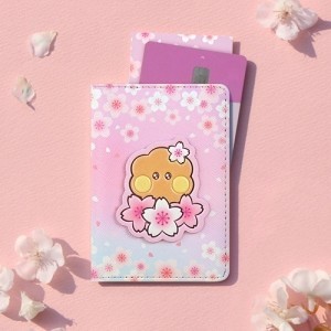 BT21 체리블라썸 시즌2 벚꽃 레더패치 카드케이스 슈키