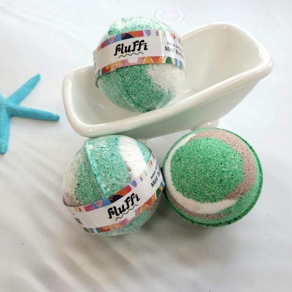 뮤직브로샵,[플러피] 버블바스붐 민트봉봉 fluffi bubble bathbomb Mint bonbon