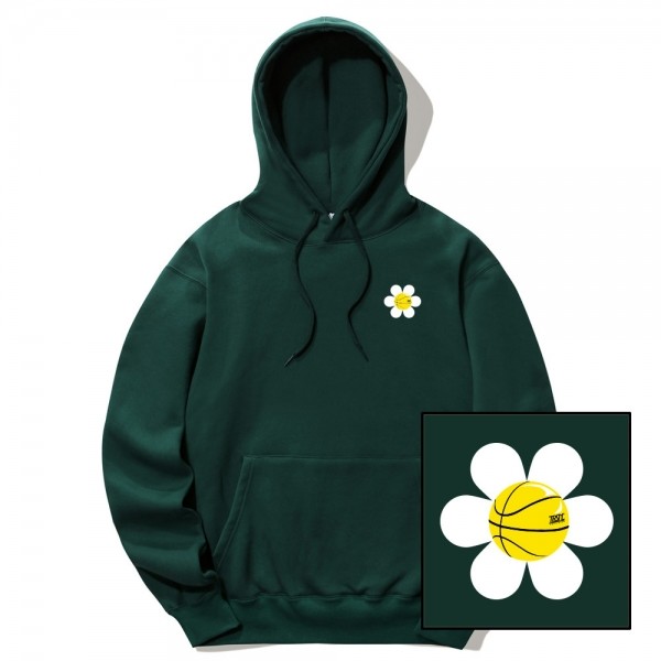 뮤직브로샵,SMALL DAISY LOGO 후드티 - 8컬러