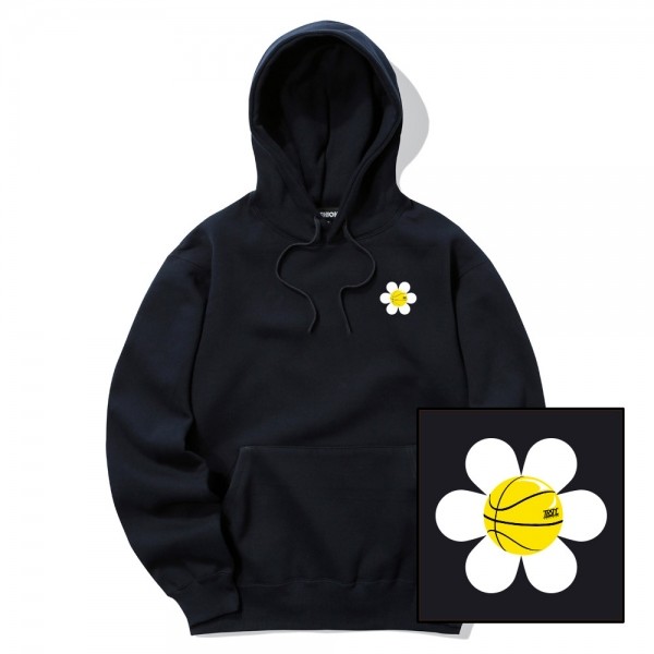 뮤직브로샵,SMALL DAISY LOGO 후드티 - 8컬러