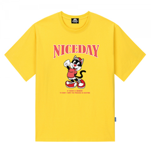 NICEDAY PINK CAT GRAPHIC 티셔츠 - 8컬러