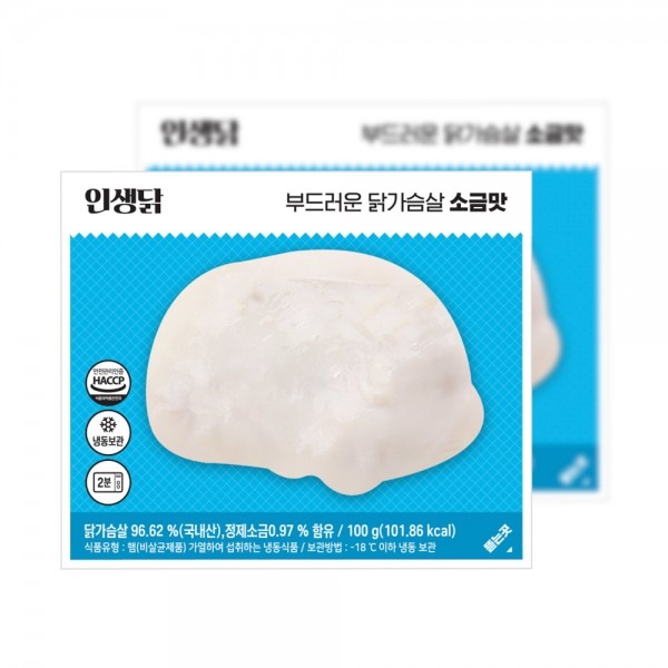뮤직브로샵,인생닭 부드러운 닭가슴살 소금맛 100g 10팩