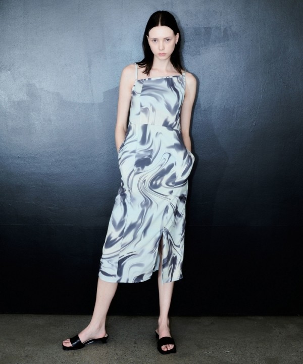 뮤직브로샵,Fog Print Slip Dress