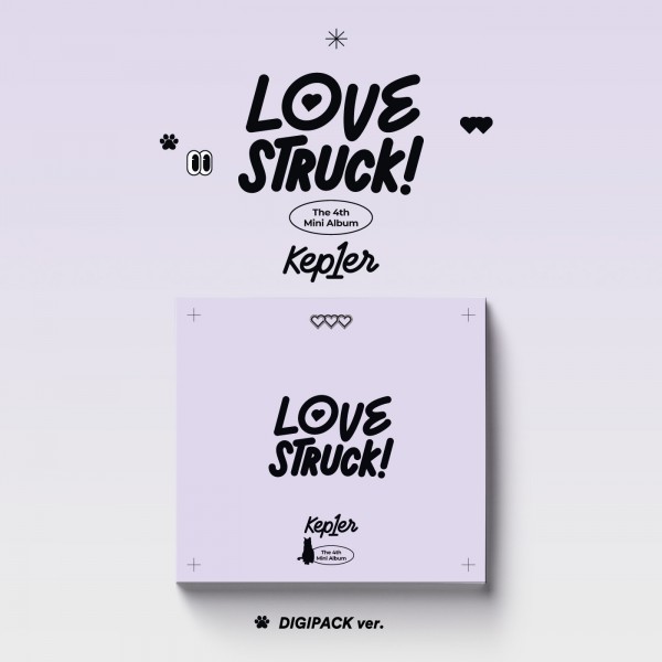 뮤직브로샵,케플러 (Kep1er) - LOVESTRUCK! (4TH 미니앨범) DIGIPACK Ver. [9종 중 랜덤 1종]